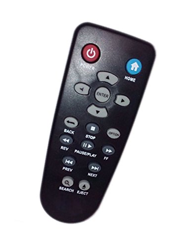 Remplacé télécommande compatible pour éléments de Western Digital WD TV Live Plus Media Player 2TB Wdbmce0020hbk Wdbnlc0020hbk