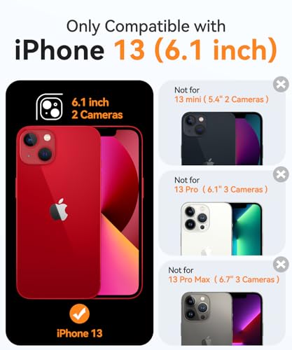 Image of CANSHN Magnetic Compatible with iPhone 13 Case, Upgraded [Full Camera Protection] [Compatible with Magsafe] Non-Yellowing Shockproof Protective Bumper Phone Case 6.1 inch - Clear