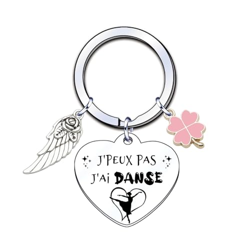 LUODAN Cadeau danse Porte-clés danse « J'peux pas, j'ai danse » – Idée cadeau femme danseuse...