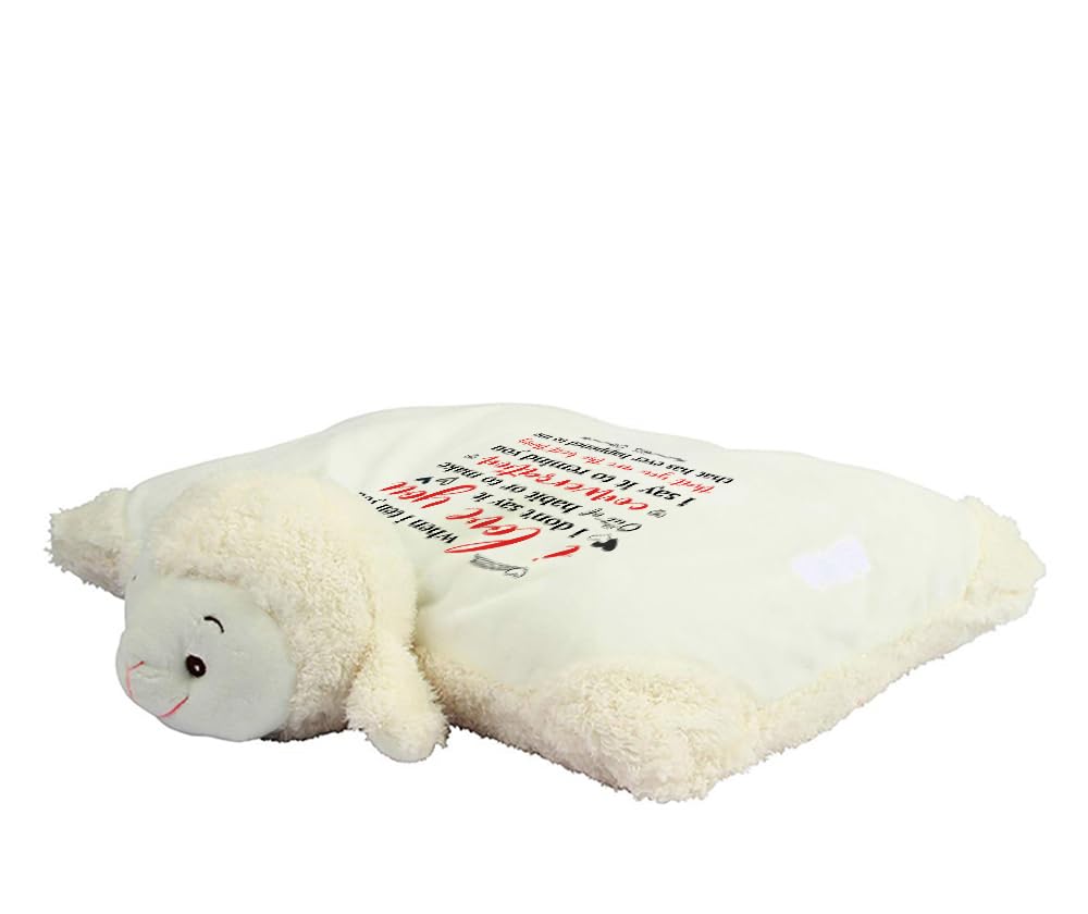 When I Tell You I Love You I Don't Say It Out of Habit, Valentine's Day Gift, Soft Toys, Teddy Bear. (Lamb)