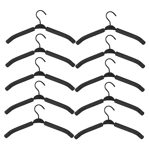 Alipis Jeans Hangers Multiple Clips 10 Pack White Sponge Hangers for Skirt Storage for Home