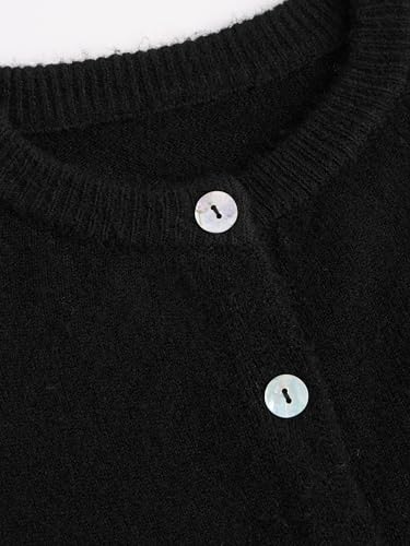 Image of CIDER Knit Round Neckline Solid Cardigan