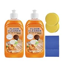 Floor Cleaner, Multipurpose Floor Cleaner Liquid, Glossy Clean Floor Cleaners, Powerful Decontamination, Household High-Performance Cleaner for Wood, Tile 2sets
