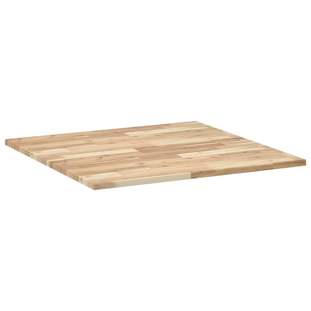 vidaXL Tablero de Mesa Cuadrado Madera Maciza Acacia 80x80x2 cm, Tablero de Mesa de Repuesto, Tablero de Mesa Cuadrado, Tablero de Mesa Cuadrada