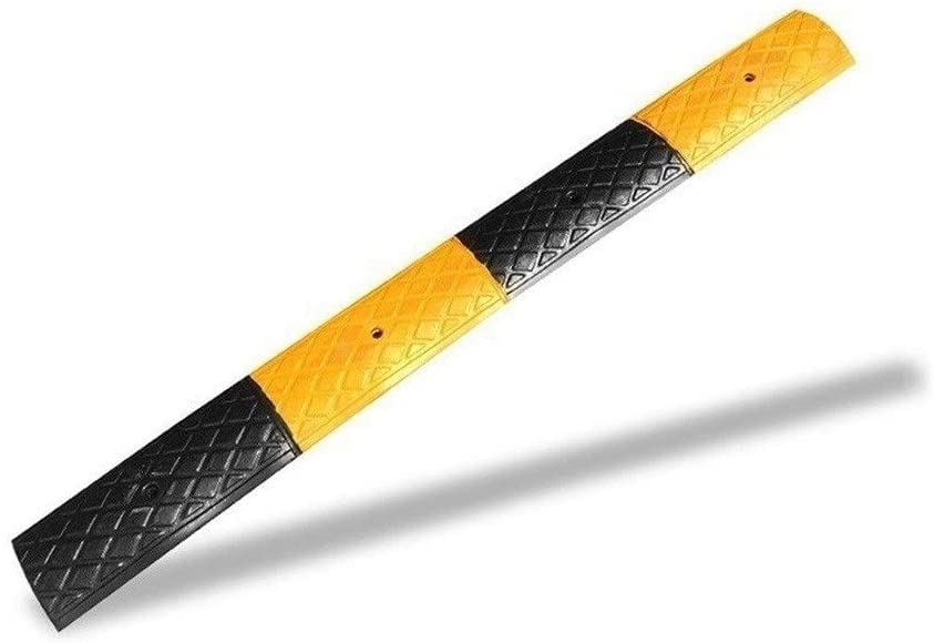 Rampe de sécurité en caoutchouc 100x35x13cm pour fauteuil roulant et vélo