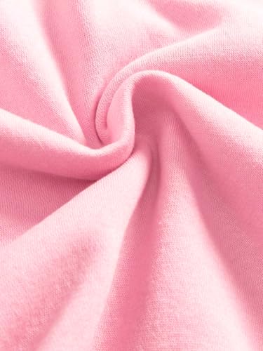 Pull cerise pour fille à col rond et épaules tombantes Floerns - 5