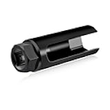 Oxygen Sensor Socket with Side Wire Cutout, 1/2 Inch Drive by 7/8 Inch (22mm) 6-Point O2 Sensor Wrench Removal Tool, Offset Oxygen Sensor Socket Preventing Damage to Wires (Large)