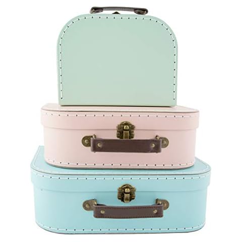 Set of 3 Sass and Belle Suitcase Storage Boxes Cover
