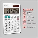 Sharp EL-377WB Business Calculator, White 2.75