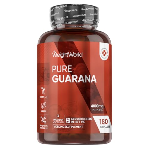WeightWorld Guarana cafeïne capsules - 4800 mg puur guarana-extract