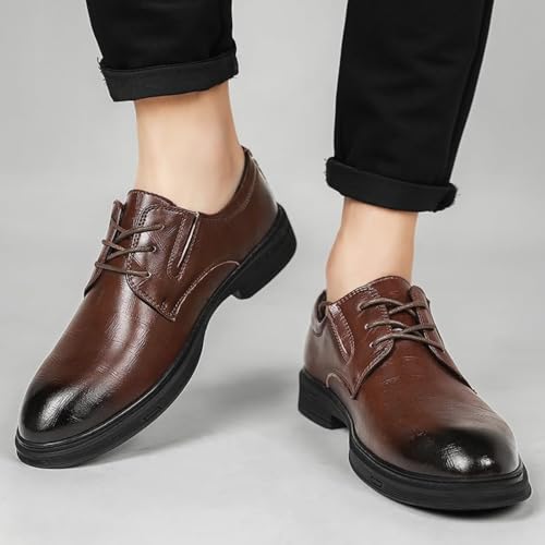 YZABEL Business Shoes Men Comfortable Men's Business Attire Casual Shoes Solid Color Leather Shoes Black Dress Shoes Men3