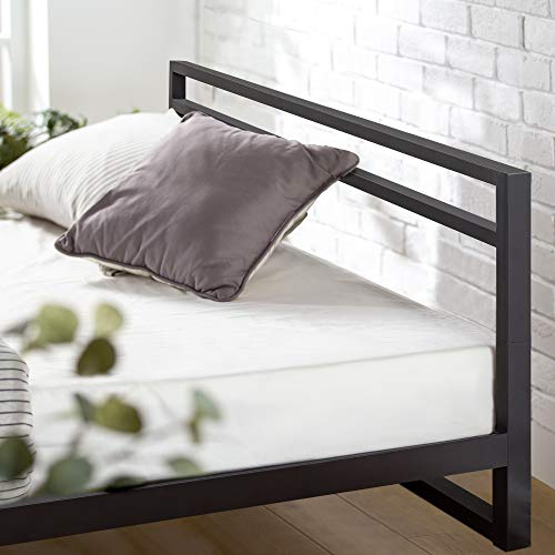 Zinus Trisha Metal Platforma Bed Frame With Headboard / Wood Slat Support / No Box Spring Needed / Easy Assembly, Queen,Black #TOP3