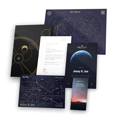 Star Registration Nombre una estrella para aniversario, carpeta de regalo personalizada, perfecta para parejas y ocasiones especiales (Tierra) | Ya disponible en tu tienda friki favorita! En mundofriki.es!