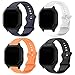 NineHorse Colorful Soft Silicone Band Fit for Gabb Watch Bands Kids,4-PACKS Boys Girls Bands Compatible with Gabb Band Watch Strap Replacement Wristband Fit for Gabb Watch (4ColorsB)