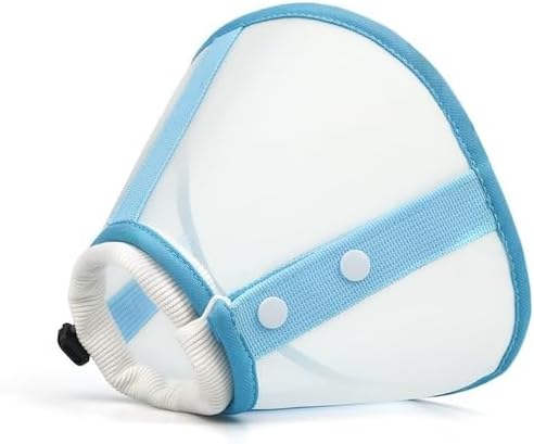 Soft Mesh Cat Recovery Cone Collar Adjustable Pet Protective Collar | Breathable lightweight cone with soft edges, adjustable fit and flexible design for cats and small dogs