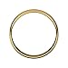 Solid 14k Yellow Gold 5mm Wedding Band Ring Thin Classic Plain Traditional - Size 10