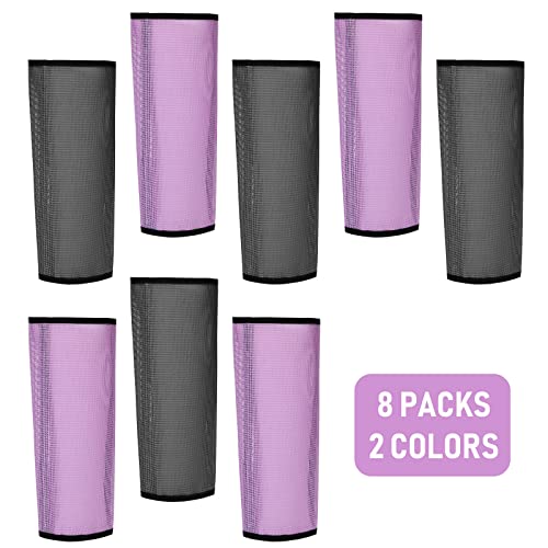 Image of Jexine Set of 8 Mesh Fly Boots for Horse Loose Fitting Non Slip Breathable Horse Fly Leggings Protective Reduces Stress Leg Fatigue Wraps for Preventing Flies Mosquitoes Bite