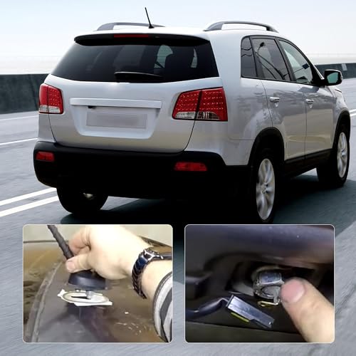 Image of BASIKER Short Antenna Compatible with Hyundai Tucson IX35, Car Hyundai Roof Antenna Base Replacement, 7 Inch H yundai Accessories Internal Copper Coil for Enhanced Car Radio Reception
