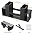 Mr IRONSTONE Firewood Rack Outdoor Indoor, Firewood Rack Brackets Kit Adjustable to Any Length, Heavy Duty Fire Wood Storage Racks with 34 Accessories, Fireplace Wood Holder For Patio Deck