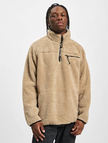 Individual Wear Men's Teddy Fleece Cold-Weather Outdoor Quarter Zip Jacket with Chin Guard & Wind Protection Strip3