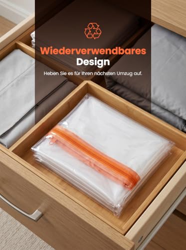 Matratzenhülle für Umzug 90x200 cm, wasserdicht Kunststoff Matratzenschutz – Ansicht 8