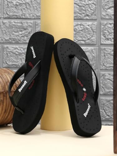 Image of Duosoft Flip Flop for Women | Soft Comfortable | Breathable | Fashionable | Stylish | Trendy | Super Soft | Lightweight | Anti-Slip Sole | Indoor & Outdoor |DW-31-Brown