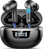 Wireless Earbuds, 2026 Bluetooth 5.4 Headphones HiFi Stereo, 50H Playtime In Ear Earphones Deep Bass, Ear buds with 6 ENC Noise Cancelling Mics, IP7 Waterproof Earbuds with LED Display, Fast Charging
