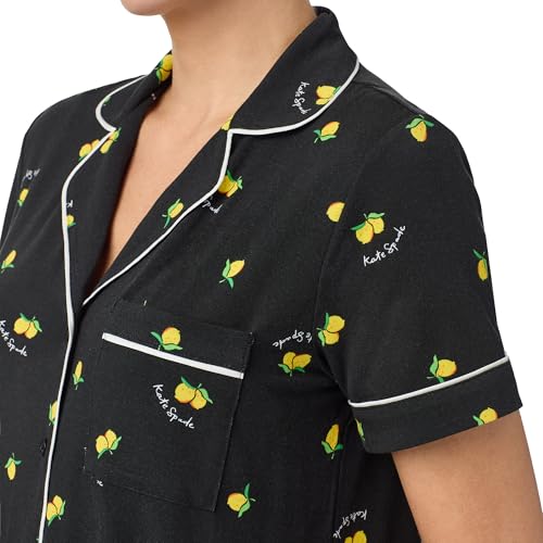 Image of kate spade new york Short Sleeve Knit Shorty Pj Set