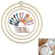 Runder Stickrahmen Set,Bambus Stickrahmen zum Basteln,Runder Stickrahmen aus Holz,Nähen Kreis Cross Stitch Hoop,Stickrahmen,Embroidery Hoop,Kreuzstich Ring,Bambus Ringe Stickrahmen Holz