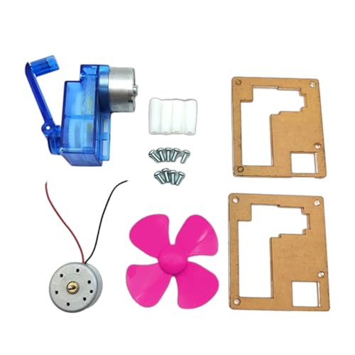 Generador manual, modelo de ventilador de experimento científico, kit de ventilador manual para proyectos científicos