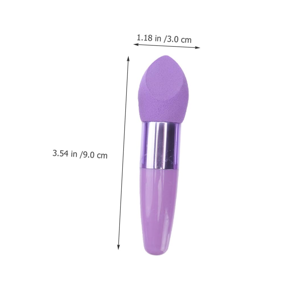Esponjas De Maquillaje Flexibles y Pinceles De Esponja 6 Piezas Tamaño Portátil Para Productos De Belleza Uso Diario Profesional Kit Cosmético Rosa y Negro