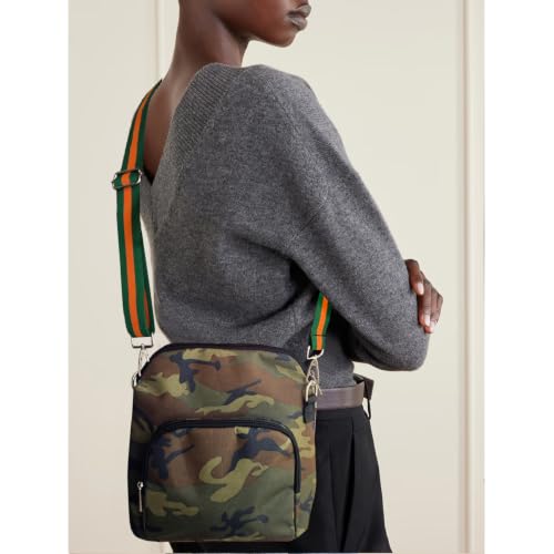 Image of Dyalsa Small Crossbody Bags for Women Canvas /PU Mini Crossbody Purse, Shoulder Bag Traveling Workout