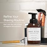 Muse Apothecary Foaming Shave Ritual - Natural Shaving Cream Sensitive Skin - Womens Shaving Cream Mens Shave Cream - Protective Formula Aloe Vera + Shea Butter + Vitamin E - Soothing Lavender, 11.5oz - Image 2