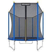 Ultrasport Kinder Gartentrampolin Uni-Jump, Blau, 183 Zentimeter