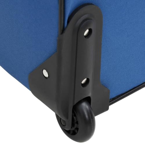 Vidaxl Set Valigie Da Viaggio 5 Pz Blu In Tessuto - 6