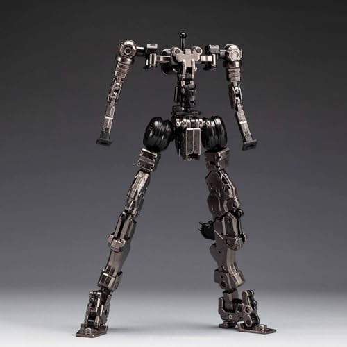 Image of Pipigirl 1 /100 Plastic Alloy Skeleton Mecha Action Figures Kits, Yan Mie, 8.66 in High, Easy to Assembly Mecha Model