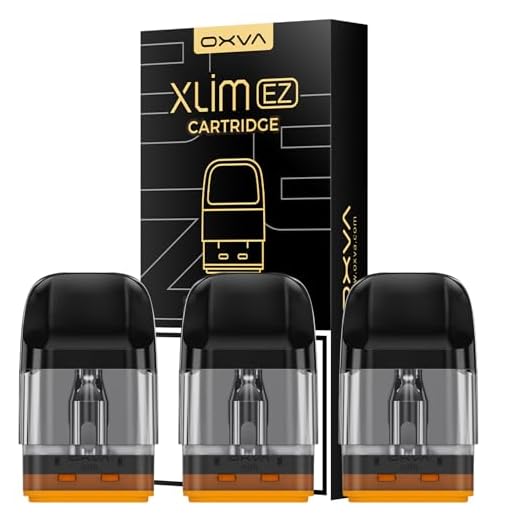 OXVA Xlim EZ Pods (0.8ohm) for Xlim Pro Kit, Cartridge, Oxva Xlim Pro 2, Xlim Go - Snap Off Top Fill E-Cigarette Pod - 3 Pack, No Nicotine - 0.8ohms