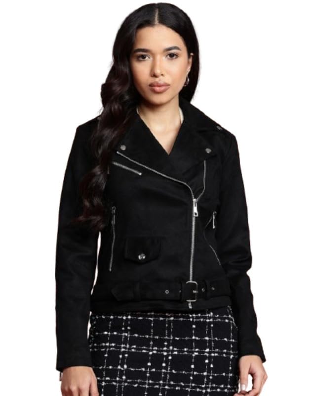 Image of Leather Retail Women's Suede Biker Jacket
