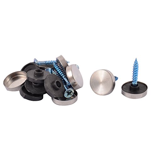 Aexit Glass billboar-d quality Parts Decorative Mirror Screws Nails Cap 16mm Diameter 8pcs Model:80as255qo221