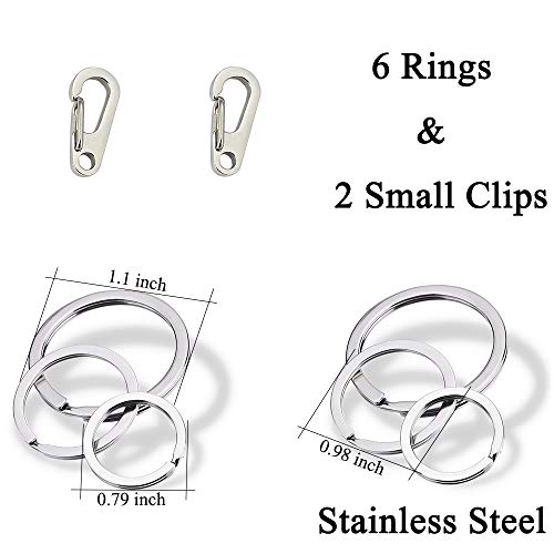 IVIA Dog Tag Clips / 2 Pack/Multiple Size 304 Stainless Steel Quick Clip with Rings/Easy Change Dog Cat ID Tag Holder for Small pet Collars and Harnesses.(2 Small Grey) IVIA Dog Tag Clips / 2 Pack/Multiple Size 304 Stainless Steel Quick Clip with Rings/Easy Change Dog Cat ID Tag Holder for Small pet Collars and Harnesses.(2 Small Grey)