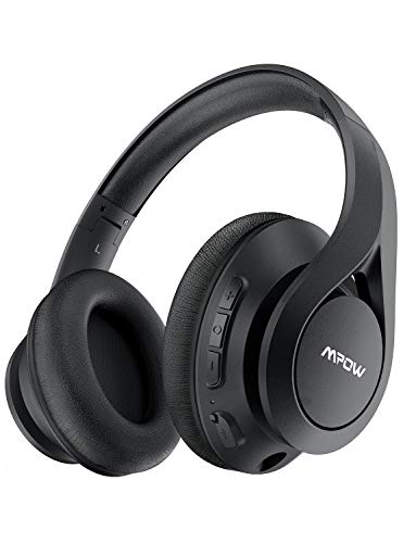 Mpow ヘッドホン 059 Lite ワイヤレス ヘッドホン bluetooth 5.0 最⻑50時間再⽣ 40mm⼝径のドライバー 折り畳み ヘッドセット 通話⽤マイク搭載 ブルートゥース/有線接続 ヘッドフォン テレワーク へっどほん マルチポイント対応 複数デバイス 同時接続可能