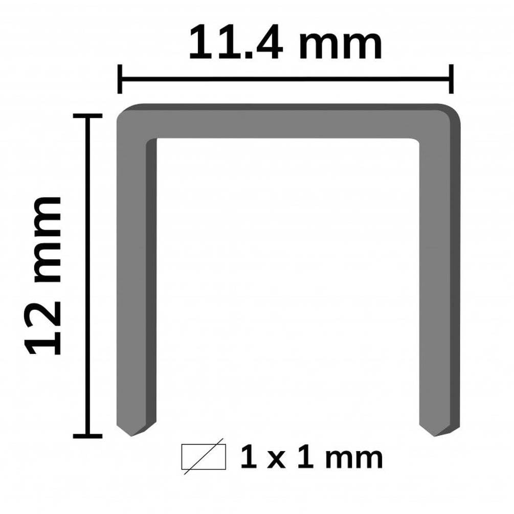 D-Work 5.000 grapas galvanizadas D-14-12.5x14x0.5x1.25 mm