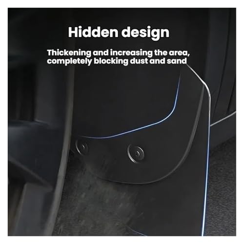 Guardabarros para Tesla Model Y 2025 Launch Juniper accesorio exterior sin taladro 4