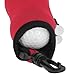 Ball Tee Holder Carry Bag Neoprene Portable Small Ball Holder Pouch with 3 Balls and 3 Tees for Men and Women Storage Gifts (Red)