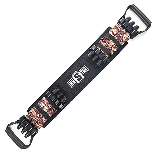 INNSTAR Adjustable Bench Press Device,Push up Resistance Bands for Home Gym Exercise,Fitness Workout,Travel Training (Camo sand-yellow-200LB)