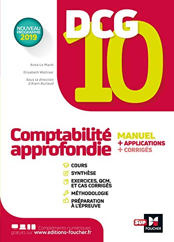 Télécharger DCG 10 - Comptabilité approfondie -Manuel et applications Livre PDF Gratuit
