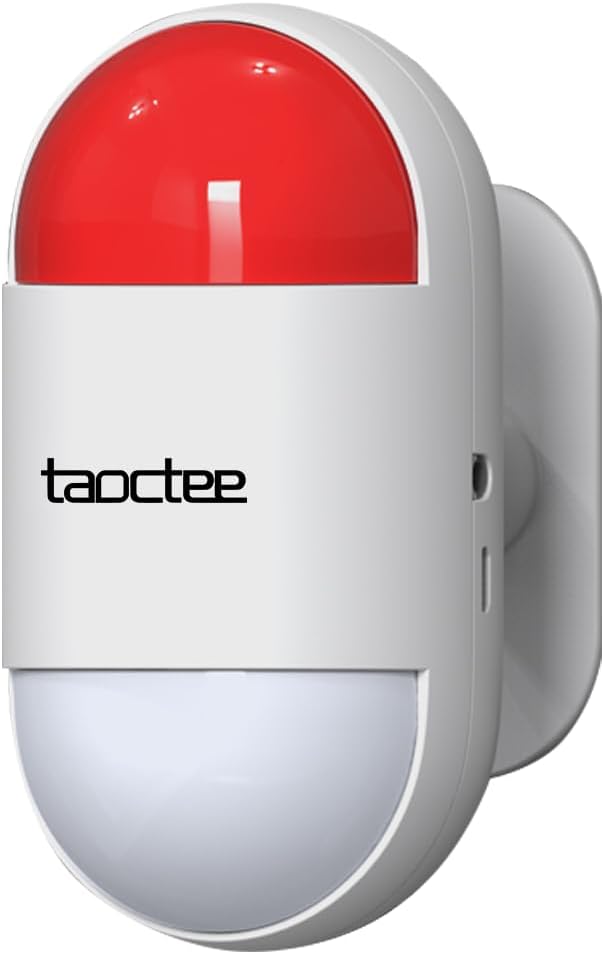 Panic Button Alarm for Home Distant Management Strobe Siren Alarm System Sound & Mild Emergency Panic Button for Safety,Aged,Workplace,Dwelling (Battery Operated&USB Charging)