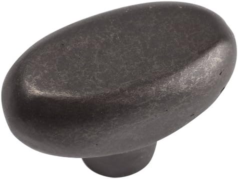 Atlas Homewares 332-ORB Distressed Collection 1.7-Inch Oval Knob, Oil Rubbed Bronze