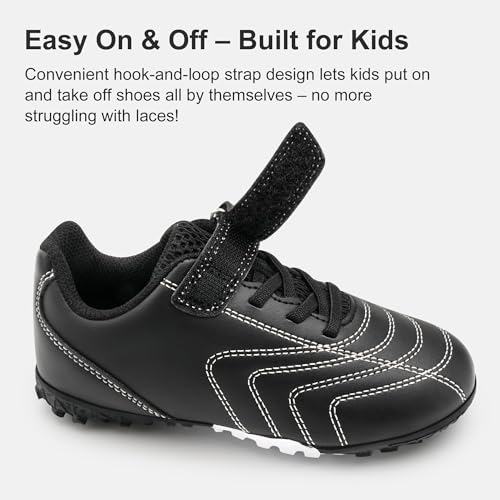 Stelle Boys Girls Indoor Soccer Shoes Kids Turf Shoes Baseball/Softball Futsal Athletic Cleats for Toddler/Little/Big Kid2