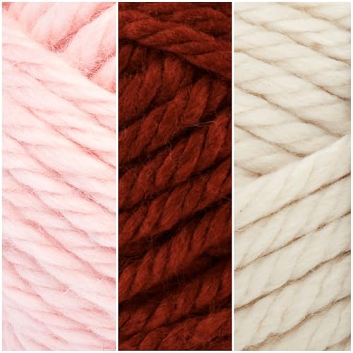 Image of Lion Brand Yarn, Hometown Super Bulky Yarn, Valentine Pack, 15 Skeins
